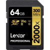 Lexar SDXC 64GB 2000x Professional Class 10 UHS-II U3 (V90) LSD2000064G-BNNNG