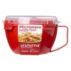 SISTEMA MICROWAVE Miska na rezance 940 ml, červený