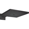 HANSGROHE Raindance E horná sprcha 1jet, 300 x 300 mm, so sprchovým ramenom 390 mm, matná čierna, 26238670