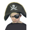Klobúk - PIRÁTSKY KAPITÁN - detský so zlatým lemovaním