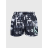 Pánske čierno-biele plavky s palmami KM0KM00968 0GL - Calvin Klein 2XL