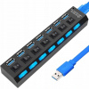 HUB USB 7 PORTOV ROZDEĽOVAČ ROZBOČOVAČ PREPÍNAČ