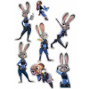CUKROVÁ TLAČ jedlý obrázok na tortu Cukrová hmota ZOOTOPIA ZVIERATÁ SADA #2