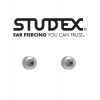 STUDEX NÁUŠNICE PRE PIERCING INOX STERILNÁ STRIEBORNÁ 3MM