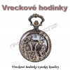 Vreckové hodinky - retro bronzový MONKEYS 3D dizajn