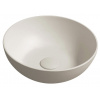 SAPHO FORMIGO Ø39cm umývadlo na dosku okrúhle, bez prepadu, betón, piesková, FG314