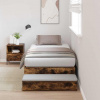 zahrada-XL Rám postele s úložným prostorem Dymová dub 236.5 x 80 x 31.5 cm 3335601
