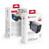 Forcell F-ENERGY GaN III VT-37 sieťový adaptér s displejom LCD 2xTyp C+USB-A a podporou PD QC4.0 SAM SFC2.0 3,45A 70W sivý
