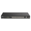 D-Link DGS-1100-26MPV2 sieťový prepínač Riadený L2 Gigabit Ethernet (10/100/1000) Podpora napájania cez Ethernet (PoE) Čierna (DGS-1100-26MPV2)