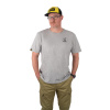 Black Cat Tričko Grey Marl T-Shirt - XXL