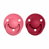 BIBS De Lux cumlíky z prírodného kaučuku 2ks - veľkosť 1 - Coral / Ruby