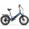 SAMEBIKE elektrický bicykel LOTDM200-II Fatbike - Modrá