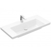 Villeroy & Boch Subway 3.0 Umývadlo, 100x47 cm, bez prepadu, otvor na batériu, CeramicPlus, alpská biela 4A70A2R1