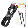 Baseus CALKLF-B19 USB / Lightning QC3.0, 1m, černý/červený