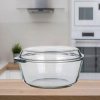 BORCAM 2,17 l sklenená zapekacia misa s vekom, okrúhla A3359003