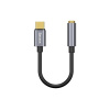 Baseus CATL54-0G Káblová Redukcia z USB-C na 3.5mm Audio Jack L54 (female) Deep Grey (6953156297852)