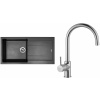 Set Sinks G15474 (dřez Amanda 990 Metalblack 74 + baterie Vitalia Chrom - lesklý)