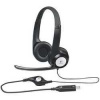 Logitech Stereo H390, slúchadlá s mikrofónom, ovládanie hlasitosti, čierna, USB