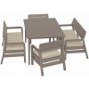 ALLIBERT DELANO Set záhradný, cappuccino/piesková 17205371