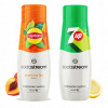 2x Sirup Sodastream Lipton Ice Tea Peach Broskyňa + 7UP pre Saturátor