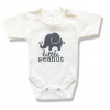 BABY´S WEAR Kojenecké body - krátky rukáv, Sloník veľkosť: 74 (6-9m)