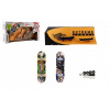Teddies Skateboard prstový skrutkovací 2ks plast 10cm s rampou s doplnkami 2 farby v krabičke 35x9x18cm