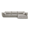 Svetlosivá rohová pohovka (pravý roh) Vanda - Mazzini Sofas