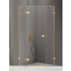 New Trendy Avexa Gold Shine sprchovací kút 90x90 cm zlatá lesklé/priehľadné sklo EXK-3842