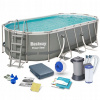 Obdĺžnikový rámový bazén Bestway 549 x 274 cm (Rámový záhradný bazén 549 x 274 x 122 cm 11 v 1 Bestway 56710)