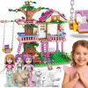 KONŠTRUKČNÁ STAVEBNICA DOMČEK NA STROME 504 dielov 3 FIGÚRKY 4 ZVIERATKÁ 8+