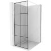 Mexen Kioto sprchová stena 70 x 200 cm, transparentnéné/čierny vzor 8 mm, biela - 800-070-101-20-77