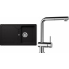 Set Schock S22-9 (dřez Formhaus D-100 Nero + baterie Epos.120 Chrom)