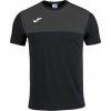 Joma Pánske tričko WINNTER T-SHIRT BLACK-ANTHRACITE S/S Veľkosť: 4XS