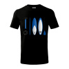 Paddleboard set - Tričko detské bavlnené - 122 cm/6 rokov ( Čierna )