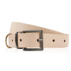 Brødrene Dámsky kožený opasok 100 cm | béžová O-OPD30/BEIGE100