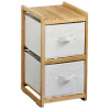 KESPER Regál s boxmi 57 × 29,5 × 33,5 cm, 2 police, bambus KESPER 54275