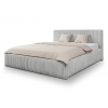 Wilsondo Čalúnená manželská posteľ s úložným priestorom Farese 160x200 - sivá