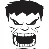 CUKROVÁ TLAČ Opłatek na Tort Cukrová hmota Tvár Face Hulk + MENO TEXT