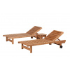 PROWOOD drevené záhradné lehátka z THERMOWOOD 200 x 75 x 35 cm - SET V2