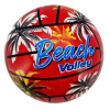 Volejbalová plážová lopta Beach Volley 3farby 21cm - červená