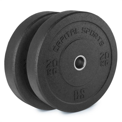 Capital Sports Renit, hi temp gumový kotúč, 50,4 mm, hliníkové jadro, guma, 2 x 20 kg (PL-2x-30202)