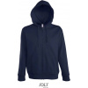 SOL´S SEVEN / Pánska mikina s podšitou kapucňou - french navy M