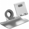 AhaStyle hliníkový stojanček pre iPhone / Apple Watch - strieborný - možnosť vrátiť tovar ZADARMO do 30tich dní