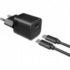 FIXED mini nabíjačka 30W USB-C s USB-C/USB-C káblom - PD na iPhone/iPad - 1 m - biely FIXC30M-CC-BK - možnosť vrátiť tovar ZADARMO do 30tich dní