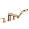 Hansgrohe Talis E Vaňová batéria na okraj vane, 4-otvorová inštalácia, kefovaný bronz 71748140-HG
