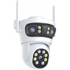 IMMAX NEO LITE SMART Security venkovní kamera TRIPLE 355° 90° P/T, Wi-Fi, IP65, ONVIF, 2MP+2MP+2MP, TUYA