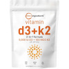 Vitamín D3 5000 IU + K2, 300 Mäkkých Kapsúl | Komplex Vitamínov D a K 2 v 1