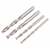 EXTOL CRAFT 408010B frézy stopkové, sada 4ks, 3,2-4-6-6,3mm, HSS6542