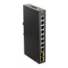 D-Link DIS-100G-10S Priemyselný gigabitový switch bez správy, 8x GbE, 2x SFP, DIN