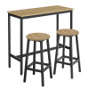 Textilomanie Jedálenský set 1+2, barový stôl 100x40 cm a barové stoličky TAYLOR ARTISAN